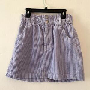 PACSUN lavender purple corduroy paperbag mini skirt